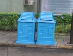 玻璃鋼小區(qū)分類垃圾桶