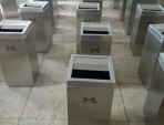 商場不銹鋼垃圾桶圖片