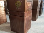 室內(nèi)高檔電鍍古銅色不銹鋼垃圾桶