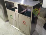 戶外市政街道分類不銹鋼垃圾箱