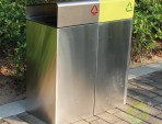 市政街道不銹鋼分類垃圾箱