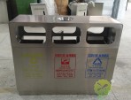 戶外物業(yè)三分類不銹鋼垃圾桶