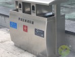 市政街道三分類不銹鋼垃圾箱