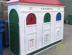 戶外大型分類鋼制垃圾屋