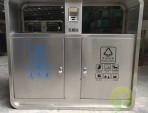 富士康304戶外不銹鋼分類垃圾桶