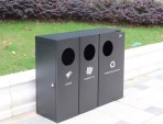 出口公園三分類不銹鋼垃圾桶