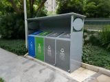 腳踏式四分類金屬垃圾房公園里的文明新觸點