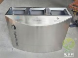 三分類直投口不銹鋼垃圾桶定制化設計賦能現代空間升級