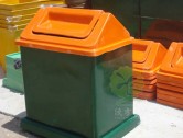 玻璃鋼物業(yè)環(huán)保垃圾桶圖
