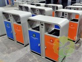 出口貿(mào)易戶外鍍鋅板分類垃圾桶