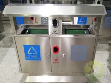 戶外物業(yè)分類不銹鋼垃圾箱