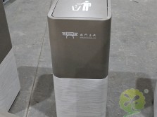 室內(nèi)電梯口搖蓋式不銹鋼垃圾桶