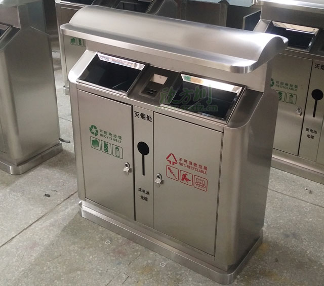 湖南株洲企業(yè)采購(gòu)不銹鋼分類果皮箱