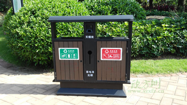 廣西高檔房地產(chǎn)業(yè)采購的鋼木垃圾桶