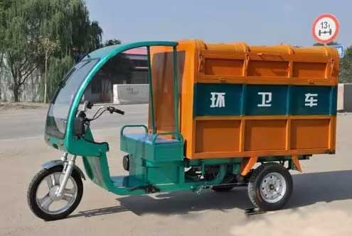 三亞采用電動三輪車收集垃圾取消街道垃圾桶投放
