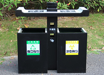 室外噴塑冷軋鋼板分類垃圾箱主圖