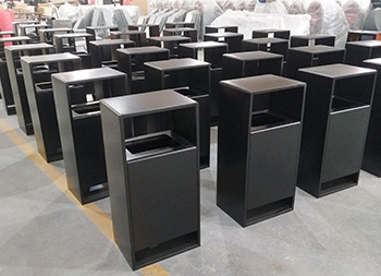 戶外噴塑方形冷軋鋼板果皮箱主圖