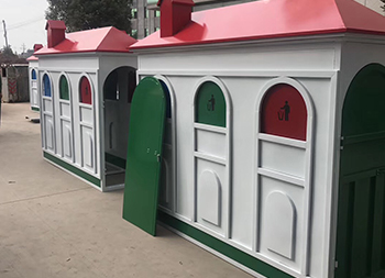 戶外大型分類鋼制垃圾屋主圖