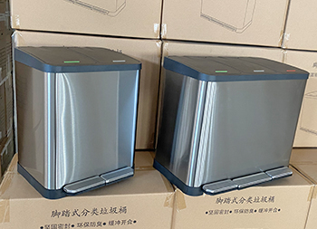 室內(nèi)腳踏式不銹鋼果皮箱主圖