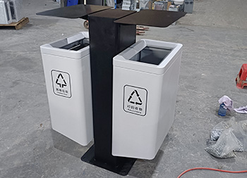 市政道路噴塑不銹鋼分類果皮箱主圖