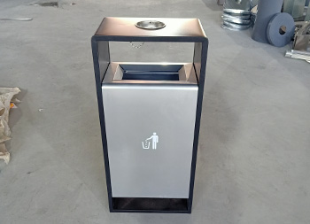 戶外熱銷方形簡(jiǎn)易不銹鋼垃圾桶主圖