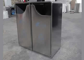 創(chuàng)意投口組合式不銹鋼分類(lèi)垃圾桶主圖