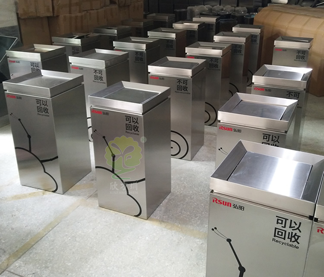 不銹鋼室內(nèi)分類(lèi)垃圾桶 不銹鋼室內(nèi)分類(lèi)垃圾桶