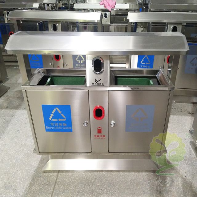 戶外物業(yè)分類不銹鋼垃圾箱 戶外物業(yè)分類不銹鋼垃圾箱