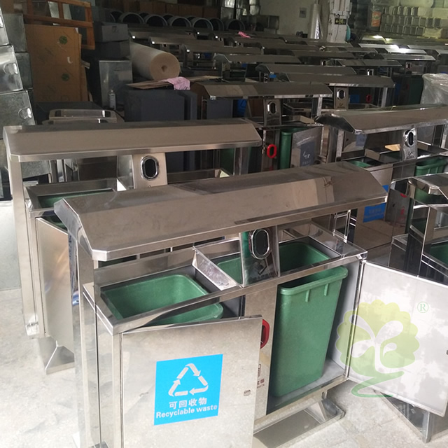 戶外物業(yè)分類不銹鋼垃圾箱 戶外物業(yè)分類不銹鋼垃圾箱