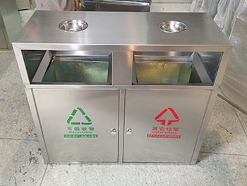 常用戶外物業(yè)分類不銹鋼垃圾箱主圖