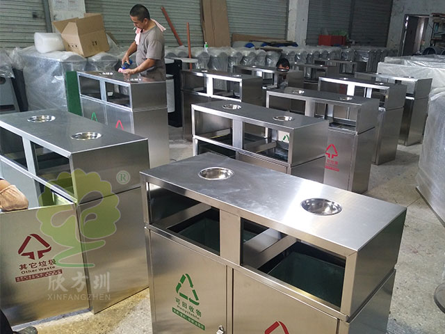 常用戶外物業(yè)分類不銹鋼垃圾箱