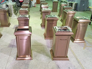 高檔方形室內(nèi)不銹鋼果皮箱主圖