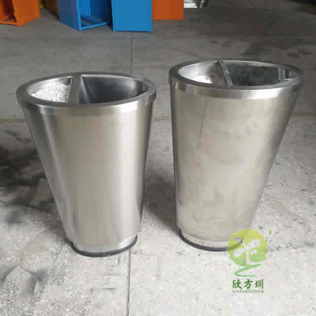 酒店橢圓形室內(nèi)不銹鋼垃圾桶