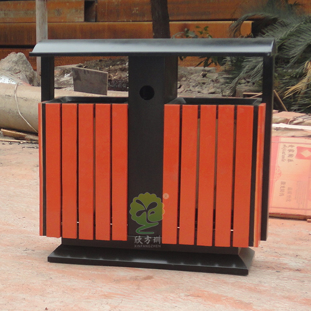 物業(yè)戶(hù)外分類(lèi)鋼木垃圾箱