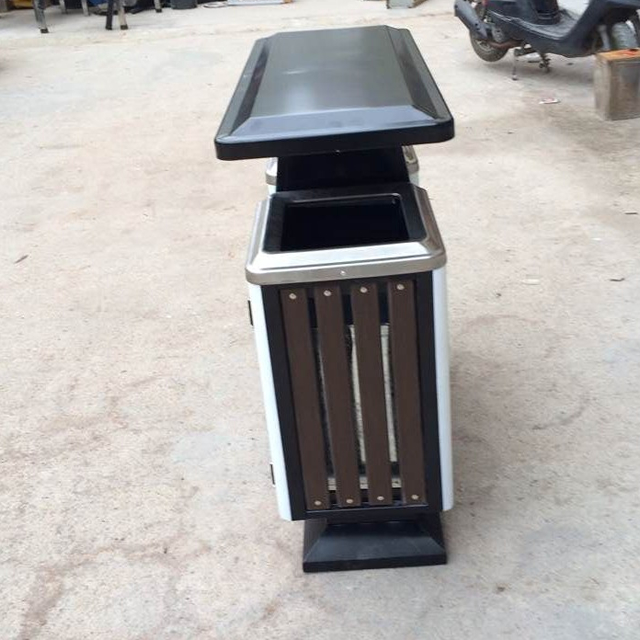 物業(yè)小區(qū)分類鋼木垃圾箱