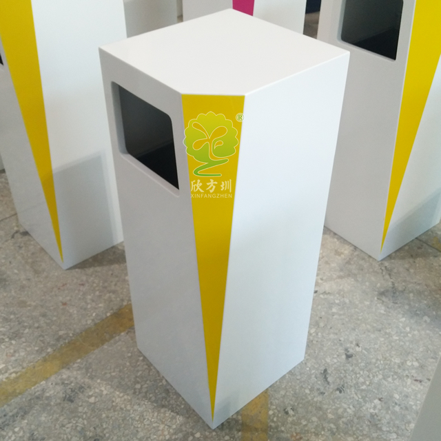 室內(nèi)高檔創(chuàng)意鋼制果皮箱