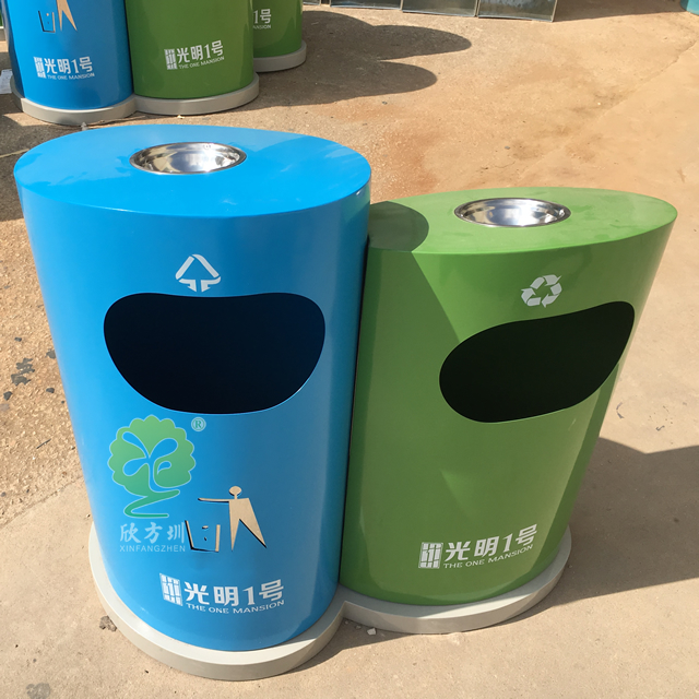 房地產(chǎn)創(chuàng)意分類鋼制垃圾桶