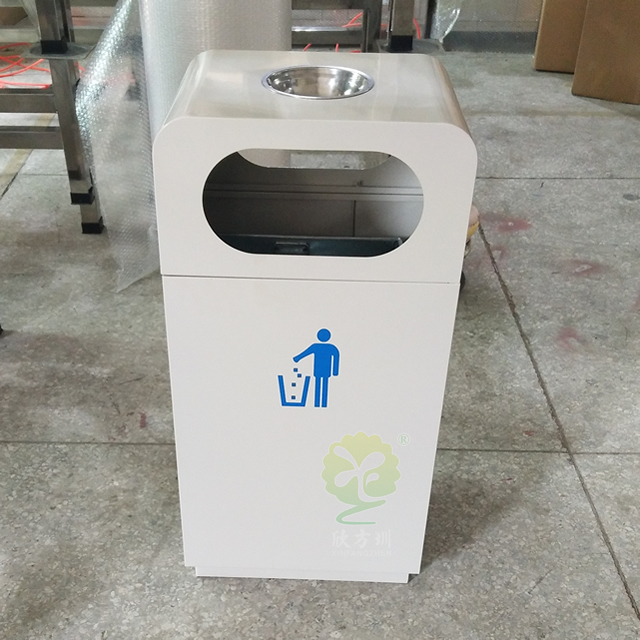 噴塑室內(nèi)方形鋼制垃圾桶