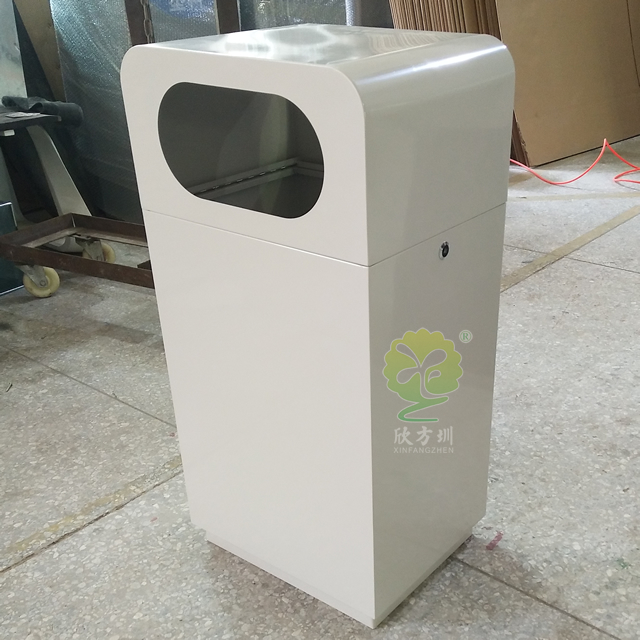 噴塑室內(nèi)方形鋼制垃圾桶