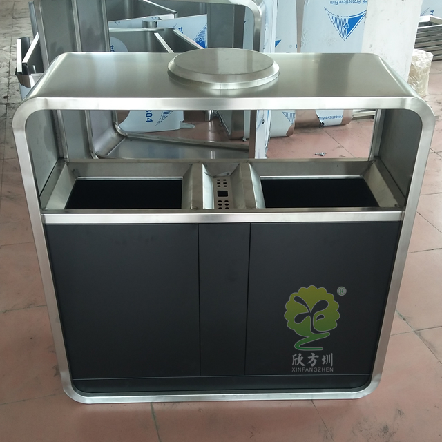 公園景區(qū)戶外分類鋼制垃圾箱