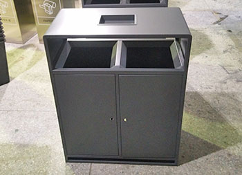 市政街道戶外分類鋼制垃圾桶主圖