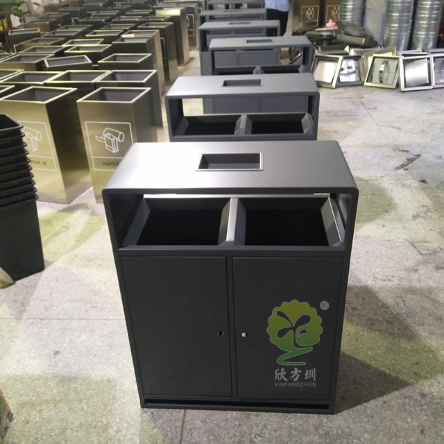 市政街道戶外分類鋼制垃圾桶