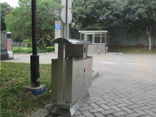 深圳黨校不銹鋼垃圾桶